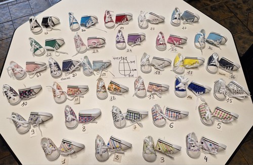 Baskets poupée x 4 - baskets,
